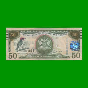 BILLETE DE
  TRINIDAD Y TOBAGO 50,00 DOLARES, PICK 50, ESTADO SIN CIRCULAR.-