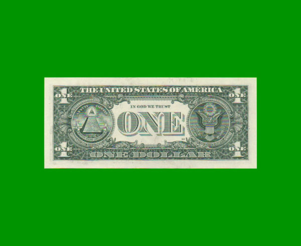 BILLETE DE
  USA 1,00 DÓLAR SELLO VERDE, PICK 537, ESTADO SIN CIRCULAR.- - Imagen 2