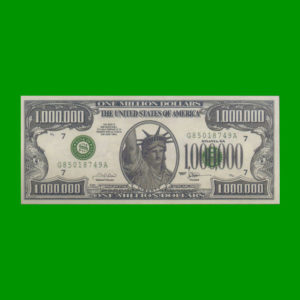 BILLETE DE
  USA 1.000.000,00 DOLARES FANTASIA, ESTADO SIN CIRCULAR.-