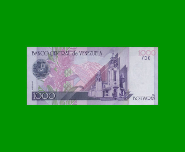 BILLETE DE
  VENEZUELA 1.000,00 BOLIVARES, ESTADO SIN CIRCULAR.- - Imagen 2