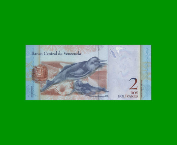 BILLETE DE
  VENEZUELA 2,00 BOLIVARES, ESTADO SIN CIRCULAR.- - Imagen 2