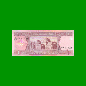 BILLETE DE
  AFGANISTAN 1,00 AGHANI, PICK 64, ESTADO SIN CIRCULAR.-