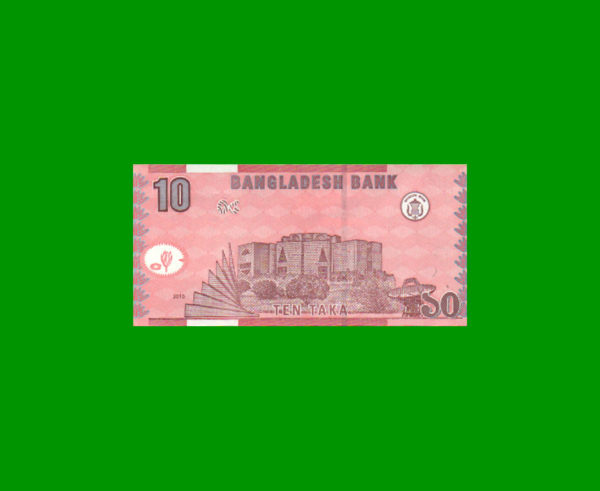 BILLETE DE
  BANGLADESH 10,00 TAKA, PICK 47c, ESTADO SIN CIRCULAR.- - Imagen 2