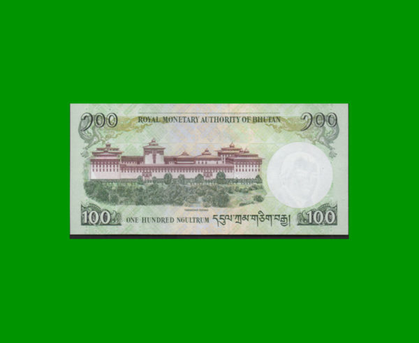 BILLETE DE  BHUTAN 100,00 NGULTRUM, ESTADO SIN CIRCULAR.- - Imagen 2