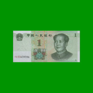 BILLETE DE  CHINA 1,00 YUAN, ESTADO SIN CIRCULAR.-