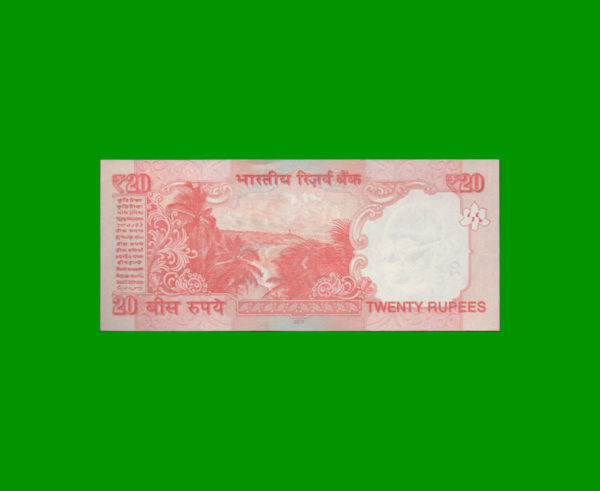 BILLETE DE  INDIA 20,00 RUPIAS, ESTADO SIN CIRCULAR.- - Imagen 2