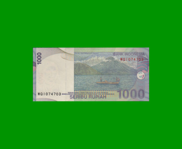 BILLETE DE  INDONESIA 1.000,00 RUPIAS, ESTADO SIN CIRCULAR.- - Imagen 2