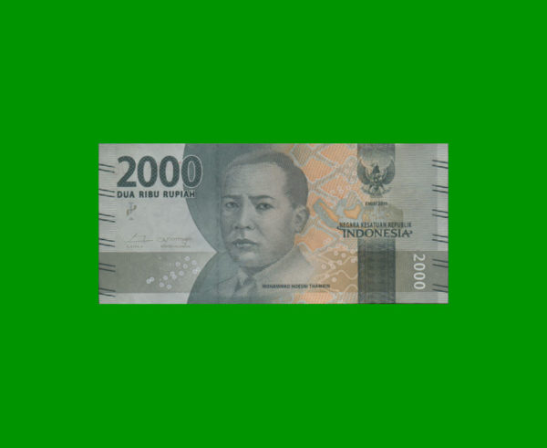BILLETE DE  INDONESIA 2.000,00 RUPIAS, ESTADO SIN CIRCULAR.-