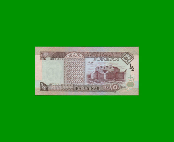 BILLETE DE
  JORDANIA 1/2 DINAR, ESTADO SIN CIRCULAR.- - Imagen 2
