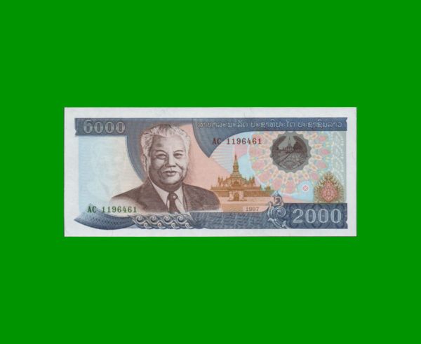 BILLETE DE
  LAOS 2.000,00 KIP, ESTADO SIN CIRCULAR.-