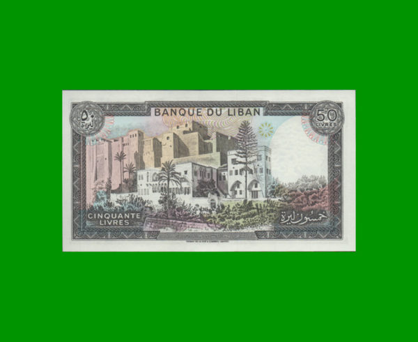 BILLETE DE
  LIBANO 50,00 LIVRES, ESTADO SIN CIRCULAR.- - Imagen 2