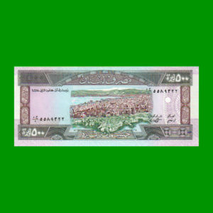 BILLETE DE
  LIBANO 500,00 LIVRES, ESTADO SIN CIRCULAR.-