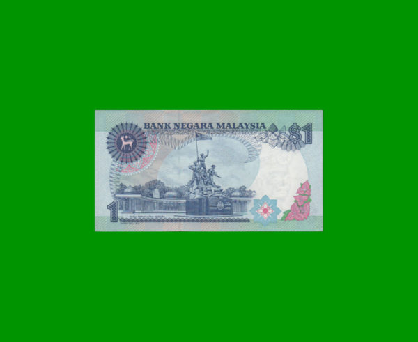 BILLETE DE
  MALASIA 1,00 RINGGIT, ESTADO SIN CIRCULAR.- - Imagen 2