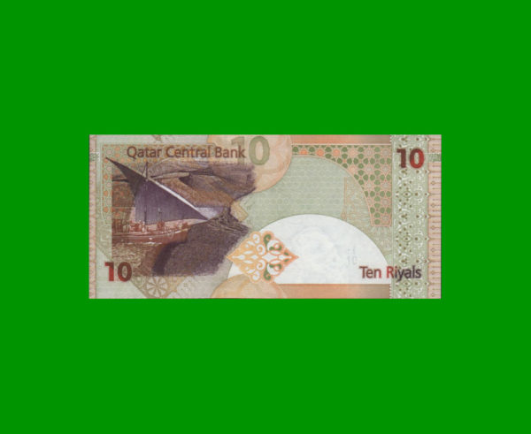 BILLETE DE
  QATAR 10,00 RIYAL, ESTADO SIN CIRCULAR.- - Imagen 2