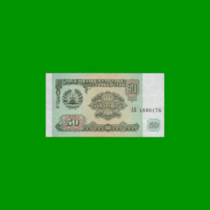 BILLETE DE
  TAJIKISTAN 50,00 RUBLOS, ESTADO SIN CIRCULAR.-