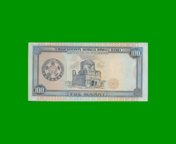 BILLETE DE
  TURKMENISTAN 100,00 MANAT, ESTADO SIN CIRCULAR.- - Imagen 2