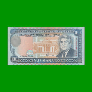 BILLETE DE
  TURKMENISTAN 100,00 MANAT, ESTADO SIN CIRCULAR.-