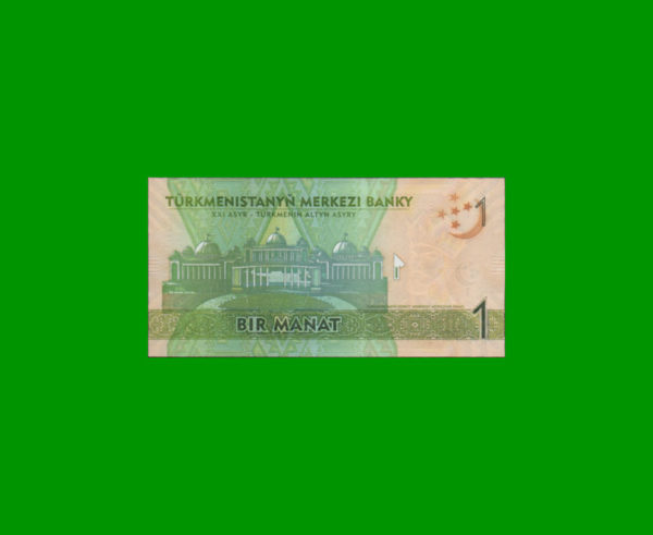 BILLETE DE
  TURKMENISTAN 1,00 MANAT, ESTADO SIN CIRCULAR.- - Imagen 2