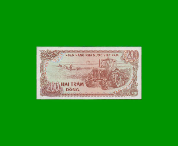 BILLETE DE
  VIETNAM 200,00 DONG, ESTADO SIN CIRCULAR.- - Imagen 2