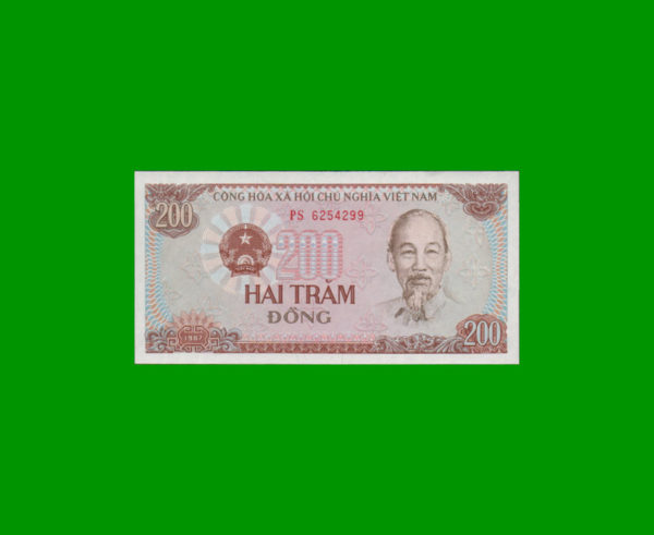 BILLETE DE
  VIETNAM 200,00 DONG, ESTADO SIN CIRCULAR.-