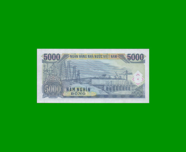 BILLETE DE
  VIETNAM 5.000,00 DONG, ESTADO SIN CIRCULAR.- - Imagen 2