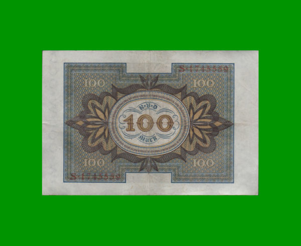 BILLETE DE
  ALEMANIA 100,00 MARCOS, PICK 69b, ESTADO MUY BUENO.- - Imagen 2