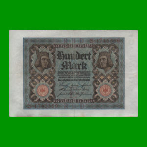 BILLETE DE
  ALEMANIA 100,00 MARCOS, PICK 69b, ESTADO MUY BUENO.-