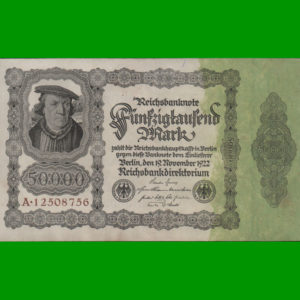 BILLETE DE  ALEMANIA 50.000,00 MARCOS, ESTADO MUY BUENO+.-