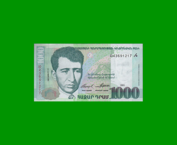 BILLETE DE
  ARMENIA 1.000,00 DRAMS, ESTADO SIN CIRCULAR.-