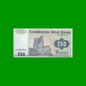 BILLETE DE  AZERBAIJAN 250,00 MANAT, ESTADO SIN CIRCULAR.-