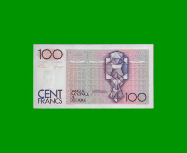 BILLETE DE
  BELGICA 100,00 FRANCOS, ESTADO SIN CIRCULAR.- - Imagen 2