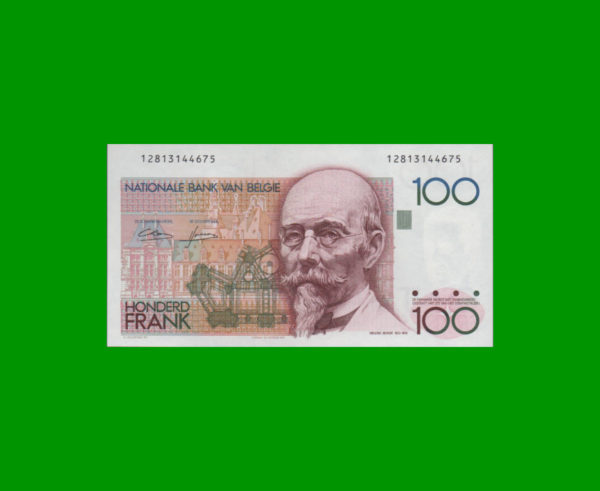 BILLETE DE
  BELGICA 100,00 FRANCOS, ESTADO SIN CIRCULAR.-