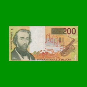 BILLETE DE
  BELGICA 200,00 FRANCOS, ESTADO MUY BUENO.-
