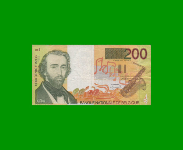 BILLETE DE
  BELGICA 200,00 FRANCOS, ESTADO MUY BUENO.-