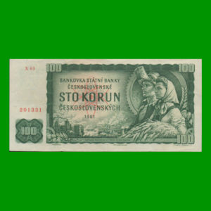 BILLETE DE
  CHECOSLOVAKIA 100,00 KORUN, ESTADO BUENO+.-