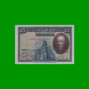 BILLETE DE
  ESPAÑA 25,00 PESETAS, PICK 74b, ESTADO EXCELENETE.-