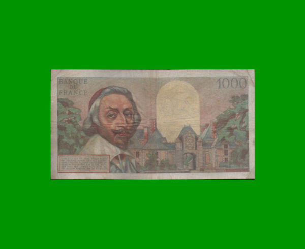 BILLETE DE
  FRANCIA 1.000,00 FRANCOS, ESTADO MUY BUENO- .- - Imagen 2