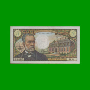 BILLETE DE
  FRANCIA 5,00 FRANCOS, ESTADO MUY BUENO+.-