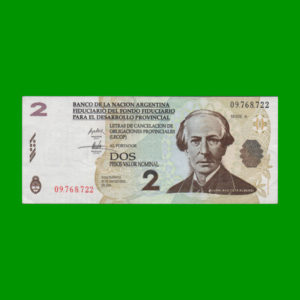 BONO NACIONAL
  2.,00 PESOS, EC 200, ESTADO EXCELENTE.-