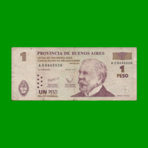 BONO DE
  BUENOS AIRES 1,00 PESO, EC 211, ESTADO BUENO.-