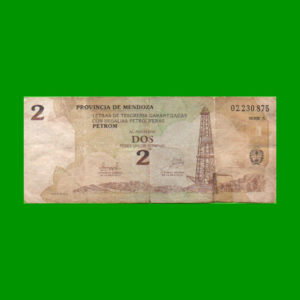 BONO DE  MENDOZA $2,00 EC 369, AÑO (2002), ESTADO BUENO.-