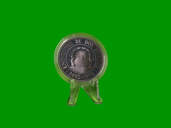 MONEDA PROOF
  ARGENTINA ENCUENTRO DE DOS MUNDOS, AÑO 1991 ESTADO UNC.-