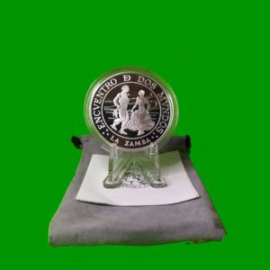MONEDA PROOF,
  LA ZAMBA, ARGENTINA ENCUENTRO DE DOS MUNDOS, AÑO 1997, CON CERTIFICADO,
  ESTADO UNC.-