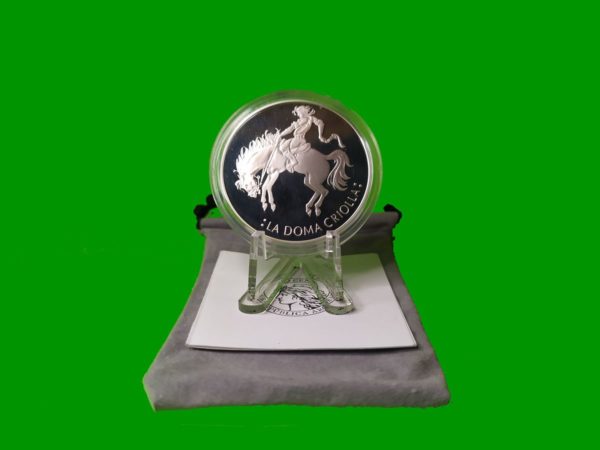 MONEDA PROOF,
  LA DOMA, ARGENTINA ENCUENTRO DE DOS MUNDOS, AÑO 2000, CON CERTIFICADO, ESTADO
  UNC.-